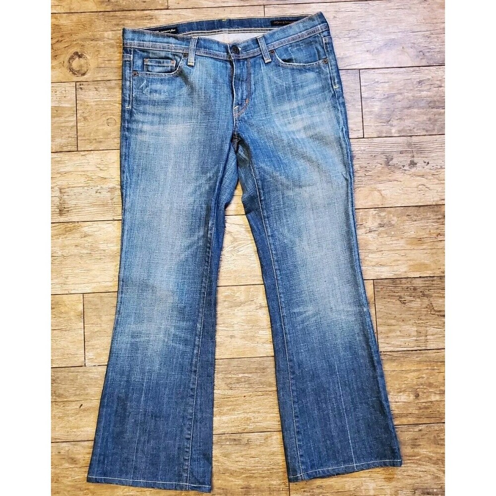 Citizens of Humanity Blue Ingrid #002 Stretch Low Waist Flair Jeans fits 31 x 28